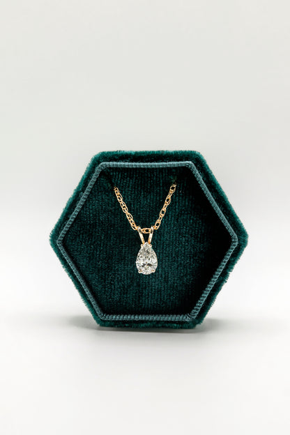Pear Shaped Lab Diamond Pendant
