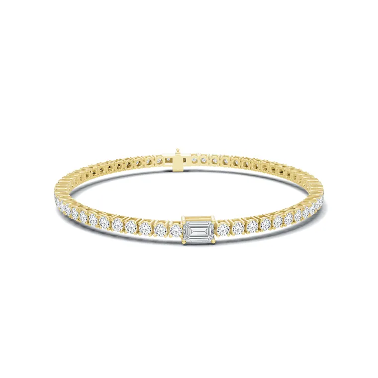 Aurielle Emeraldline Tennis Bracelet