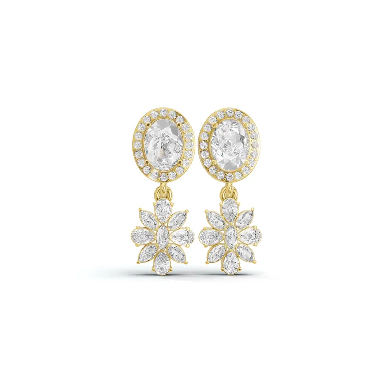 Celeste Bloom Drop Earrings