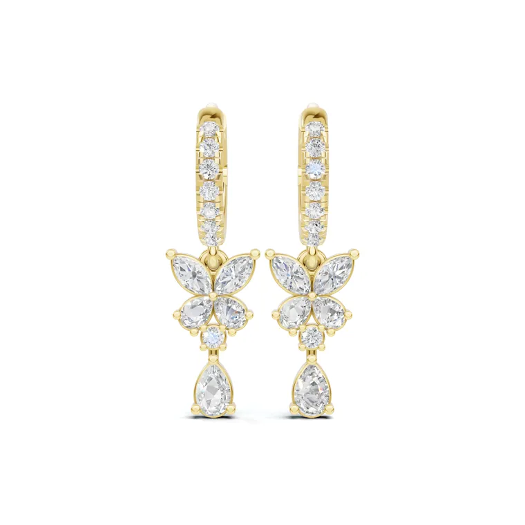 Flutter Bloom Drop Earrings