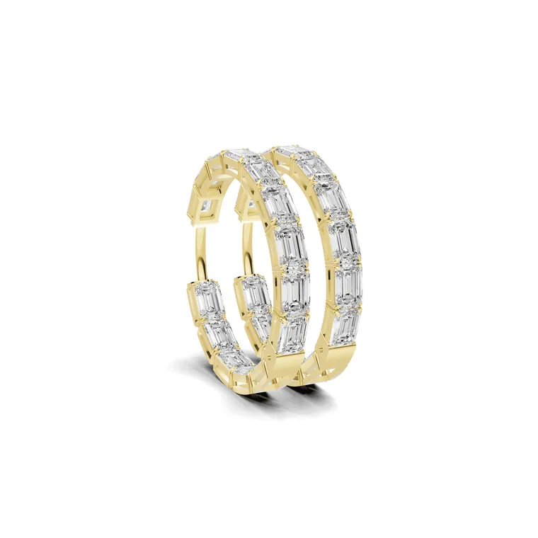 Emerald Eternity Hoops