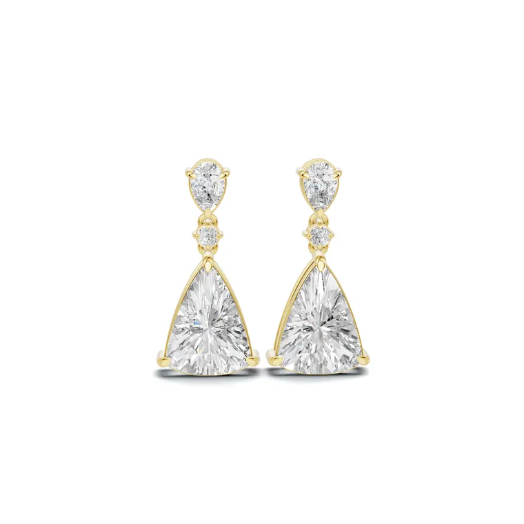 Trillion Drop Earrings