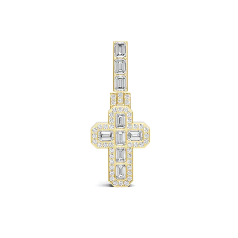 Sovereign Emerald Cross Pendant