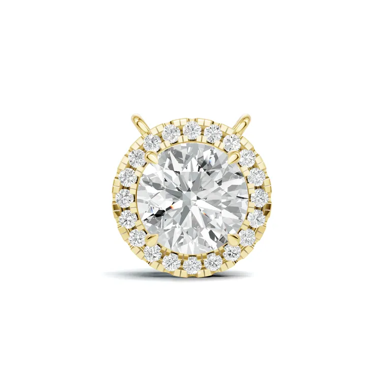 Radiant Halo Solitaire Pendant