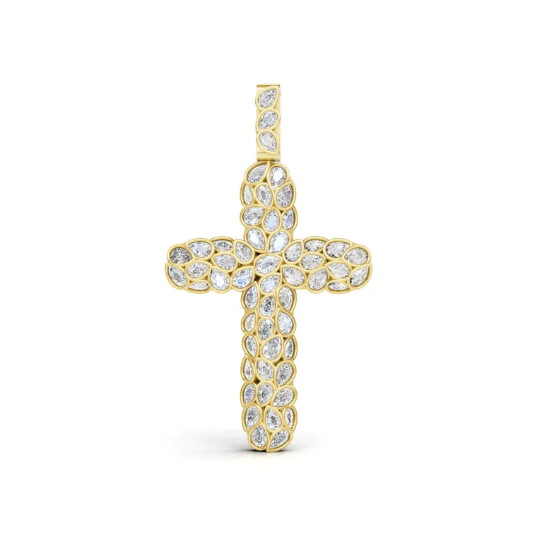 Floral Grace Cross Pendant