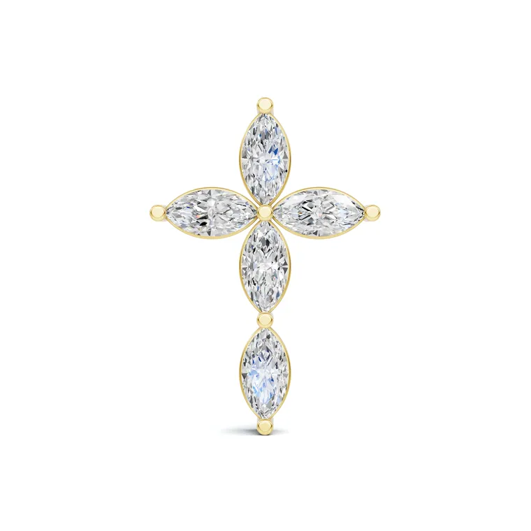Marquise Cross Pendant