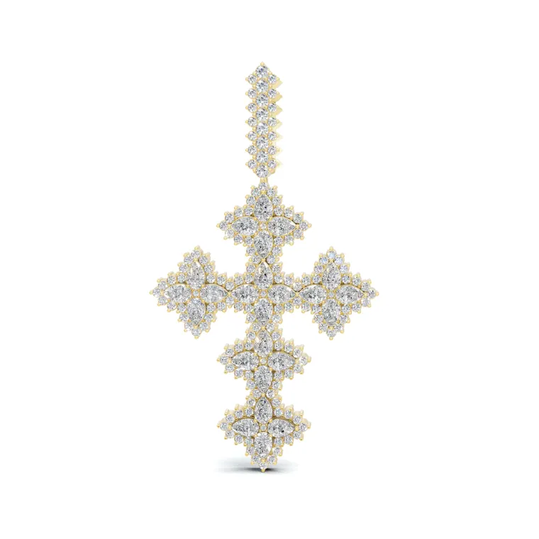 Sovereign Fleur Cross Pendant