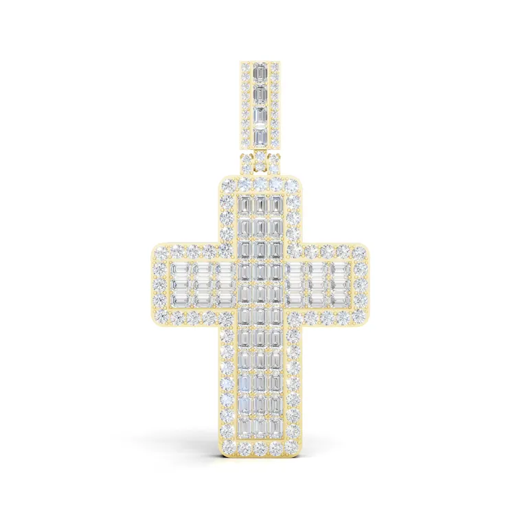 Imperial Radiance Cross Pendant