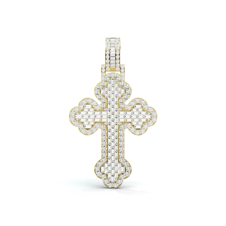 Regal Crest Cross Pendant