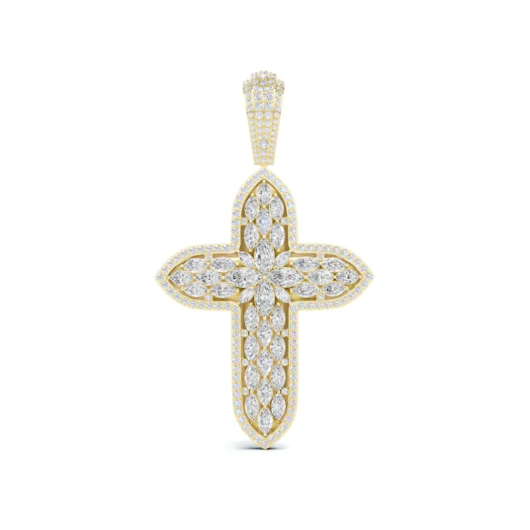 Sovereign Bloom Cross Pendant