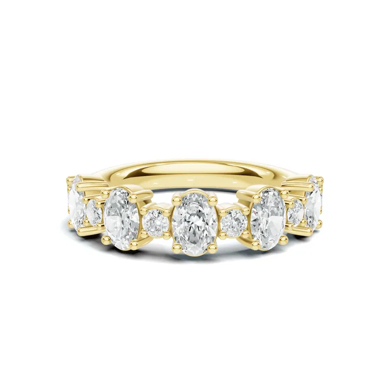 Elegant Oval Eternity Ring