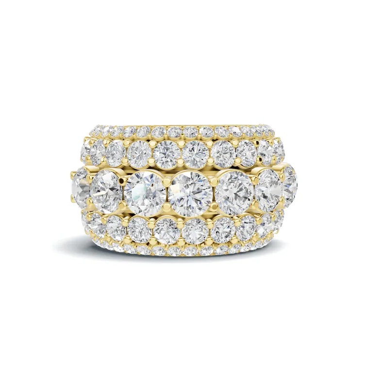 Regal Cushion Pavé Ring
