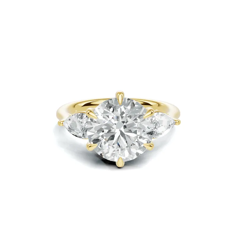 Aurielle Three Stone Diamond Ring