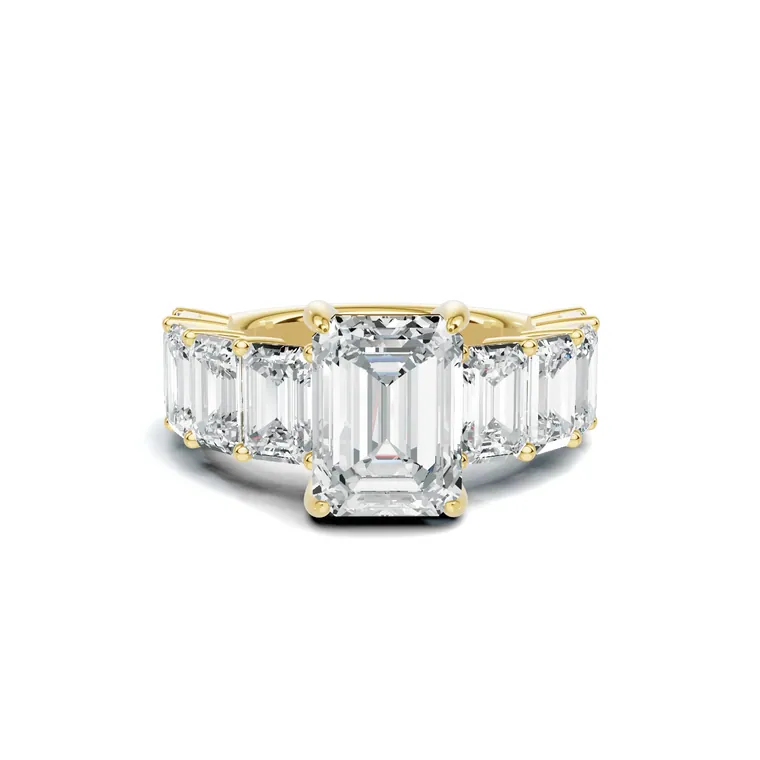 Marcelline Emerald Row Ring