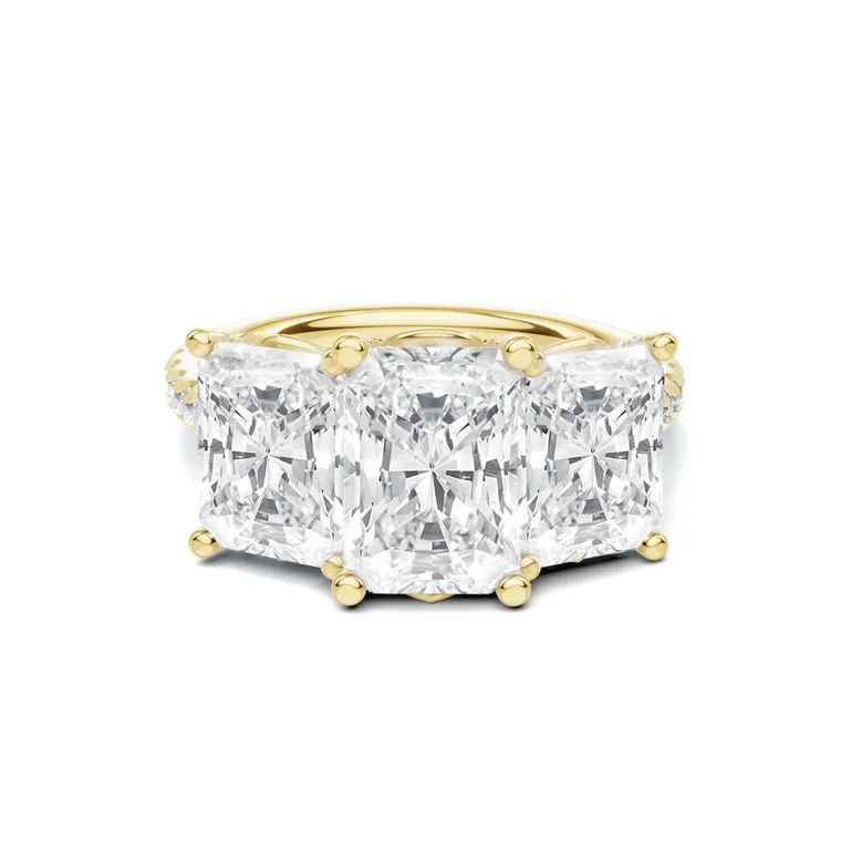 Trinity Radiance Three Stone Ring